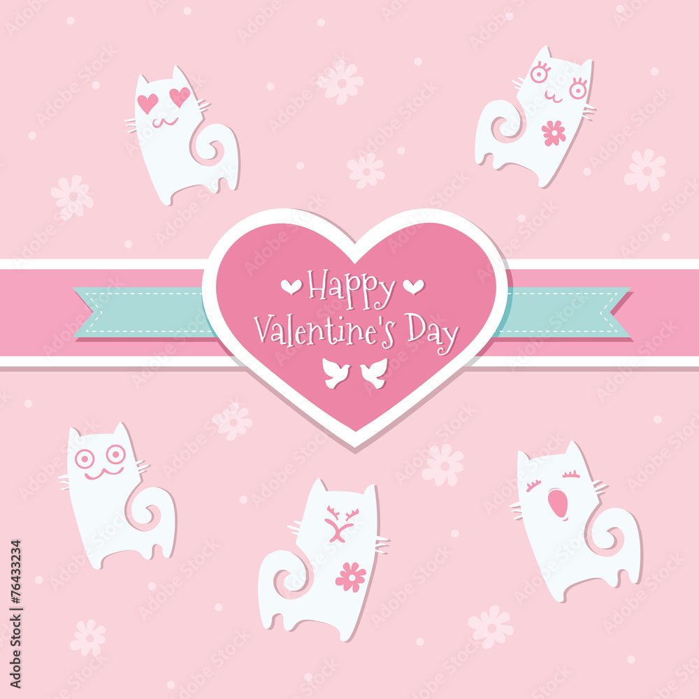 Happy Valentine's Day. Greeting Card 2