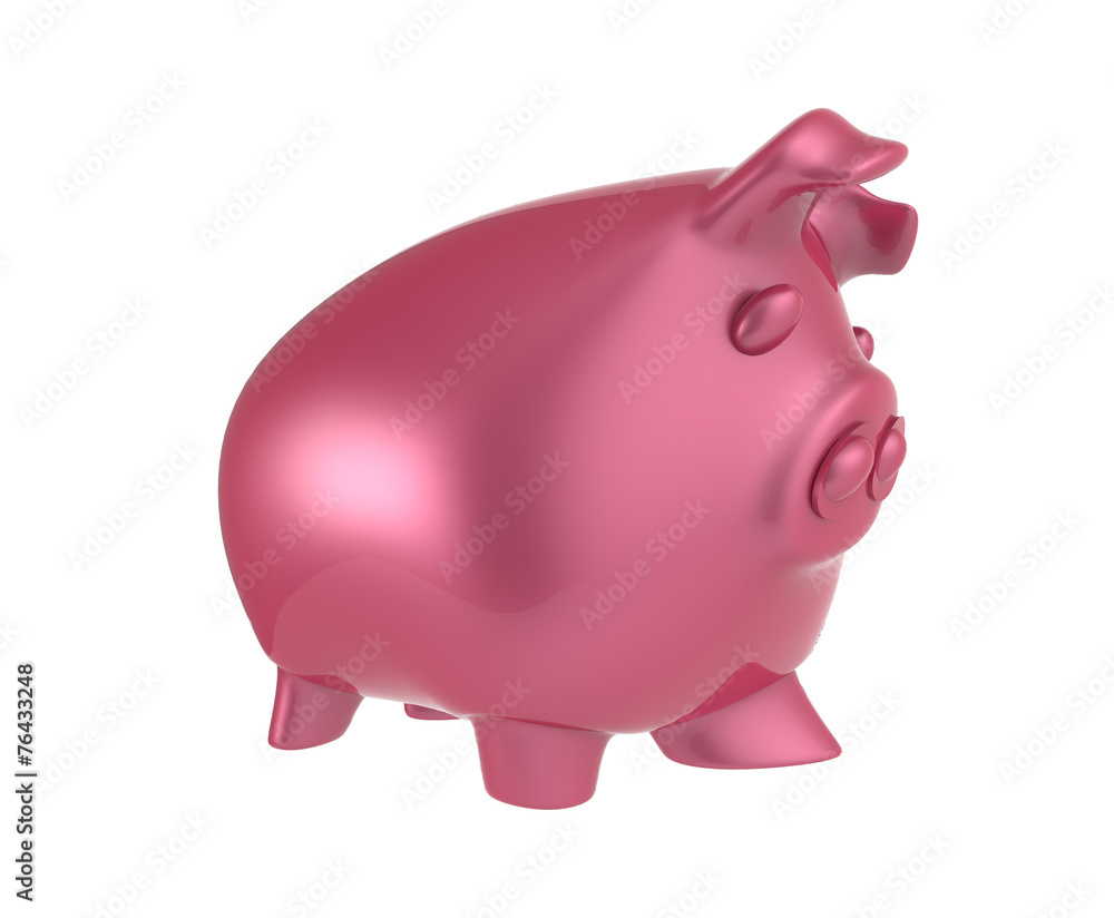 Fototapeta premium pink piggy bank 3d render