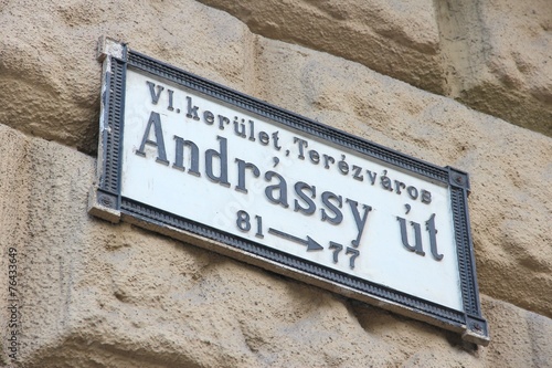 Photography Andrassy Street, Budapest
