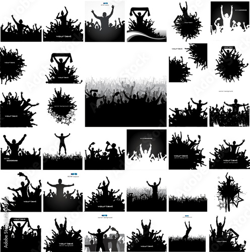 Set posters for sports championships and concerts