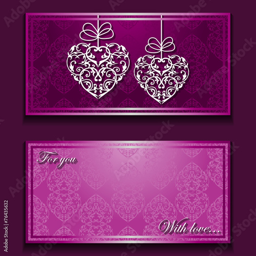 Greeting card with nice ornament