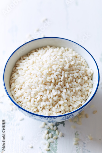 Risotto rice in a bowl © B.G. Photography