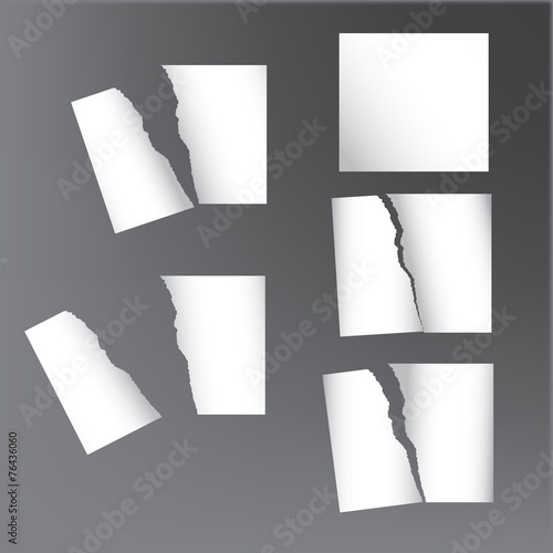 ripped  papers