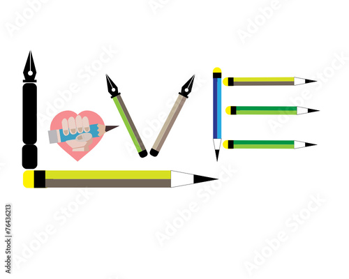 Love  valentine Pencil