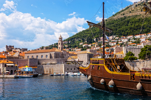 Old Port of Dubrovnik, Croatia.