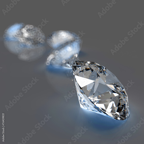 Diamonds on grey background