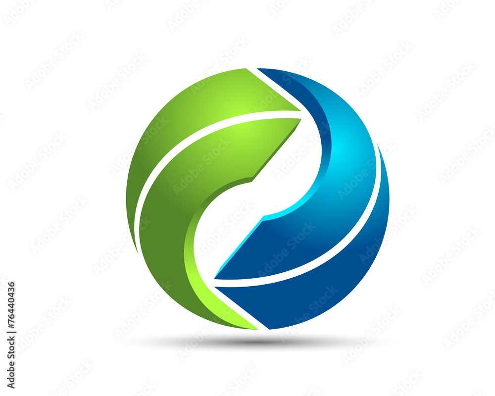Circle Arrow Logo Stock Vector | Adobe Stock