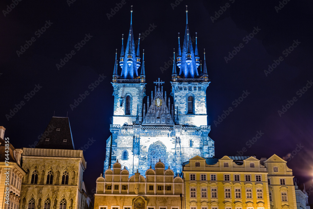 Fototapeta premium The Church of Mother of God in front of Tyn