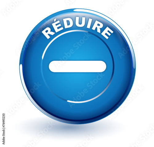 réduire sur bouton bleu