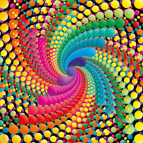 Abstract swirl colorful background, vector illustration.
