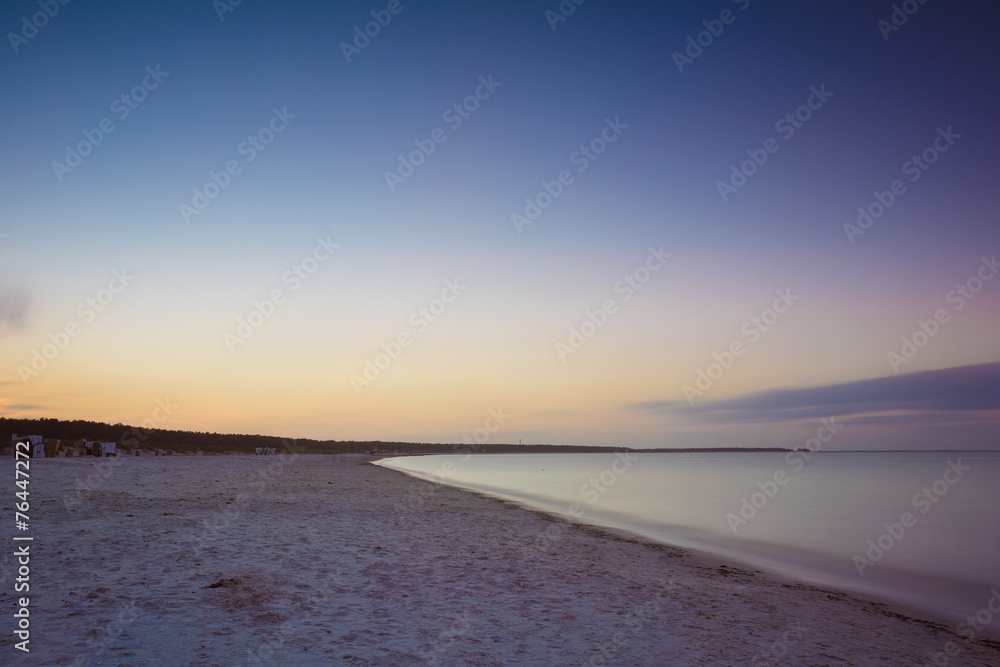 Abenddämmerung am Strand von Prerow