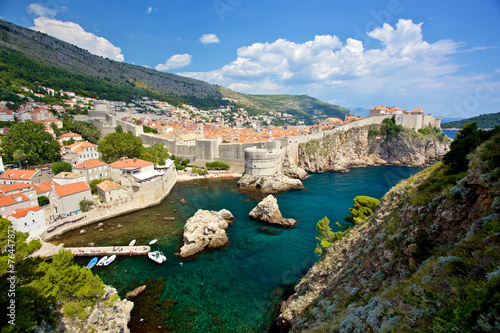 Fototapeta Naklejka Na Ścianę i Meble -  Dubrovnik Old City Walls in Croatia