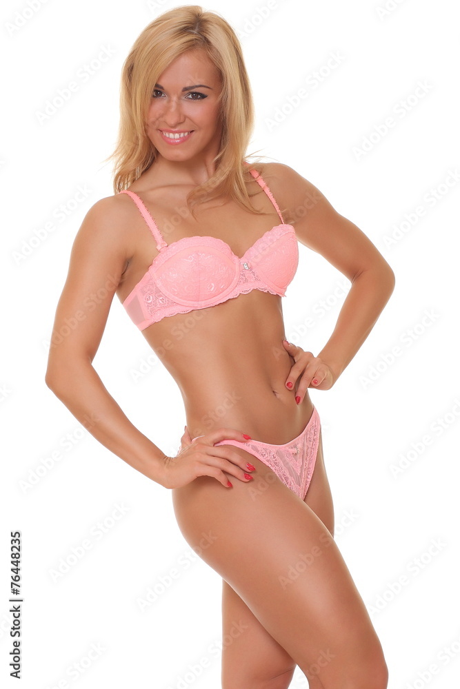 Obraz premium Beautiful athletic woman in bikini