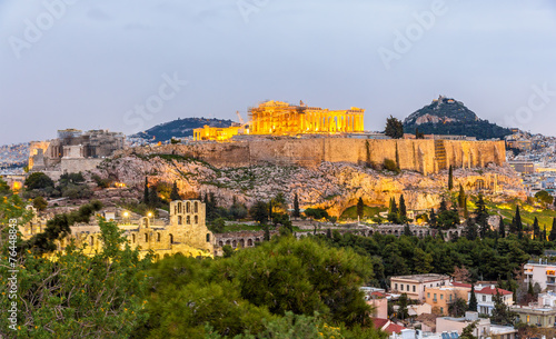 View of the Acropolis of Athens - Greece © Leonid Andronov