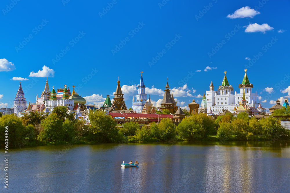 Izmailovo Kremlin and lake - Moscow Russian Izmailovo Kremlin and lake - Moscow Russian