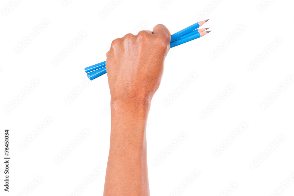 African American journalist protesting against terror and for ex