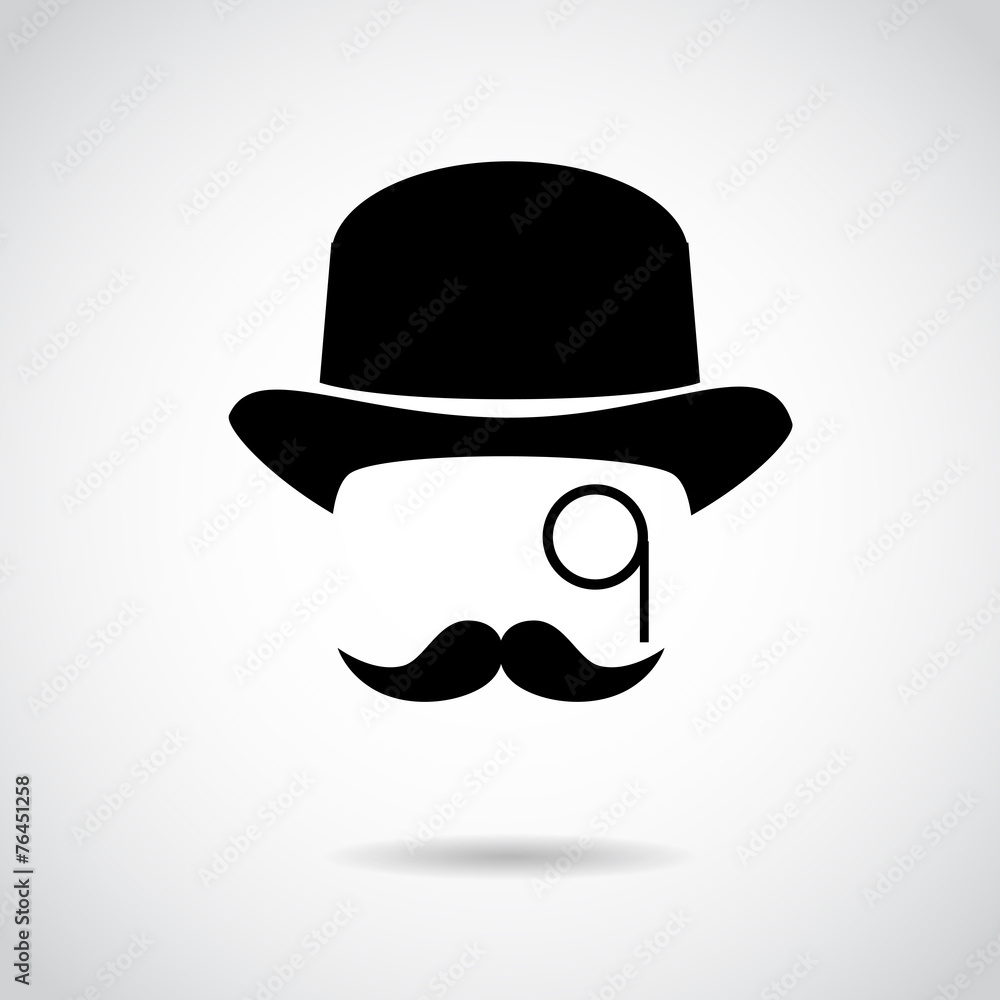 Gentleman vector icon.