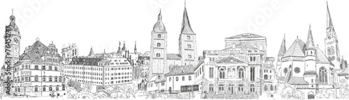 altenburg panorama drawing handdrawing photo