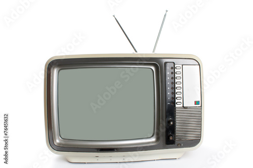 A television isolated against a white background
