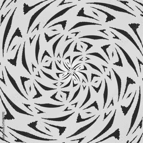 Radial curtain lace generated texture