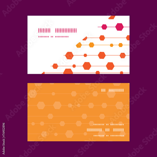 Vector abstract colorful stripes and shapes horizontal corner