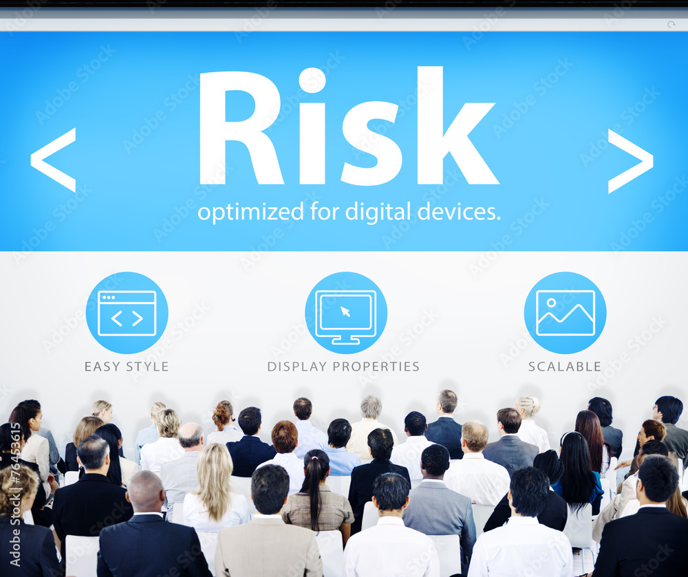Business People Risk Web Design Concept