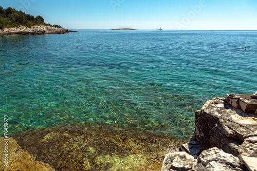 Adriatic Sea coastline in Croatia