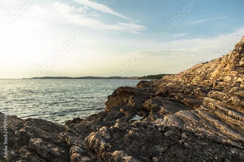 Adriatic Sea coastline in Croatia