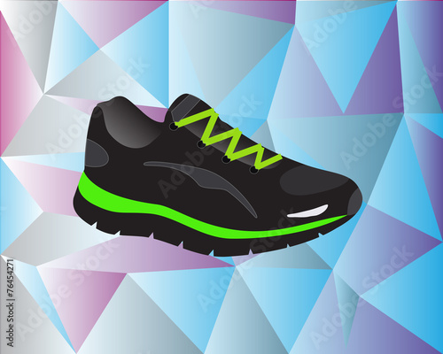 Sport shoe with background