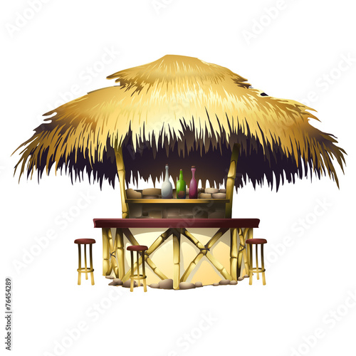 Tropical bungalow bar