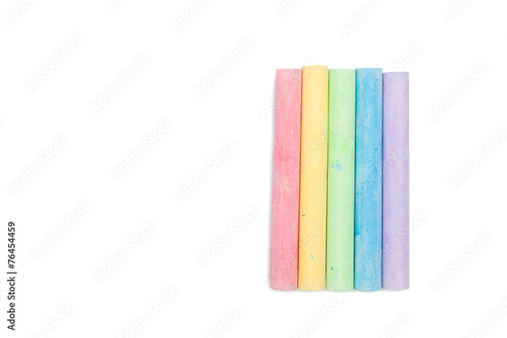 Chalk isolated on white background Chalk isolated on white background