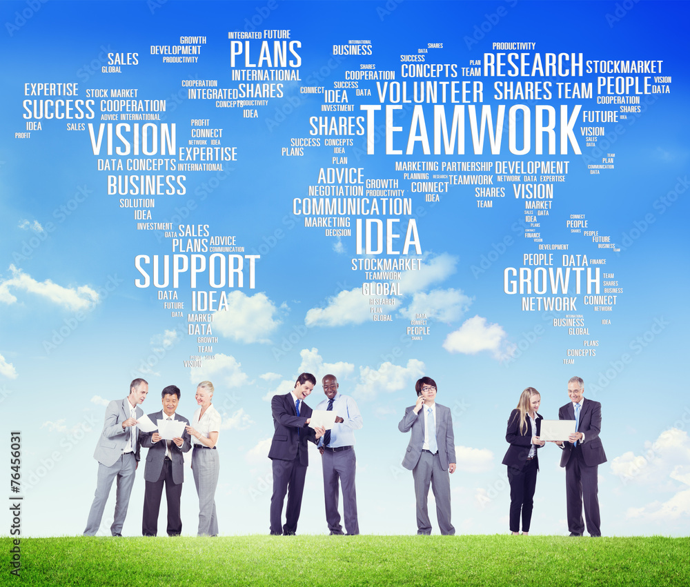 Global Business People Meeting Support Teamwork Concept Global Business People Meeting Support Teamwork Concept