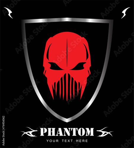 Red Mask. Phantom. Alien. Predator. Artwork.
