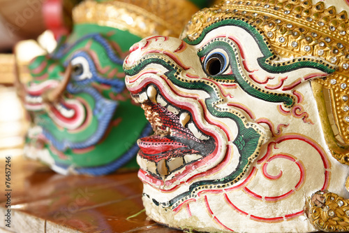 Hua Khon, Used in Khon - Thai traditional dance © nimon_t