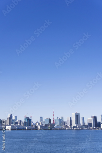 東京都市風景　全景　東京タワーと高層ビル © oka