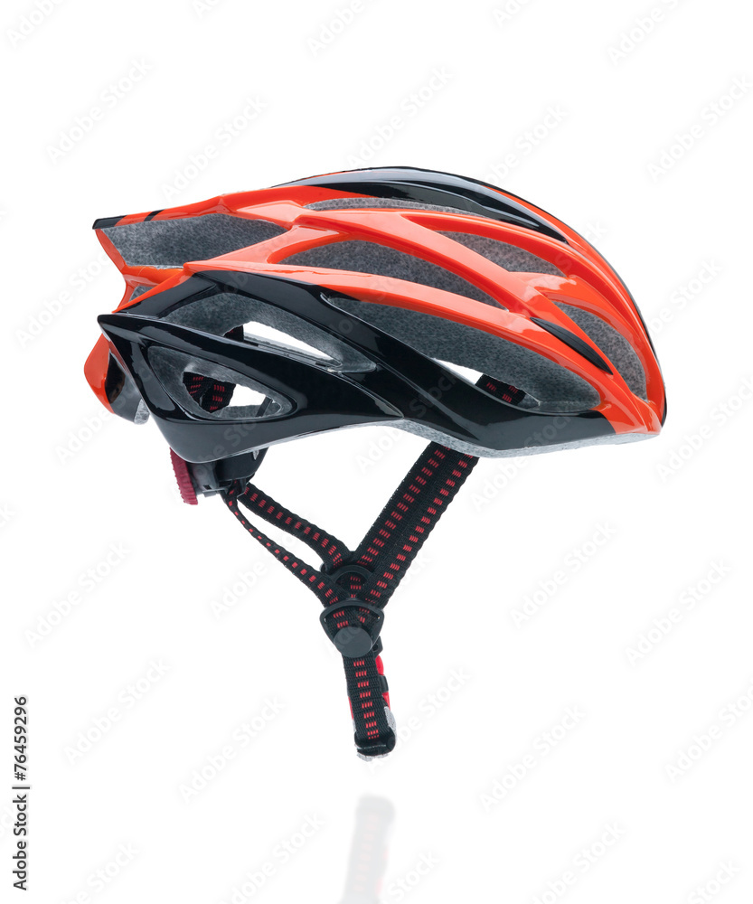 Naklejka premium Bicycle mountain bike safety helmet