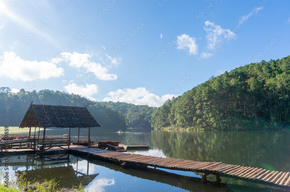 Pang Ung reservoir lake located in Mae Hong Sorn, Thailand. Pang Ung reservoir lake located in Mae Hong Sorn, Thailand.