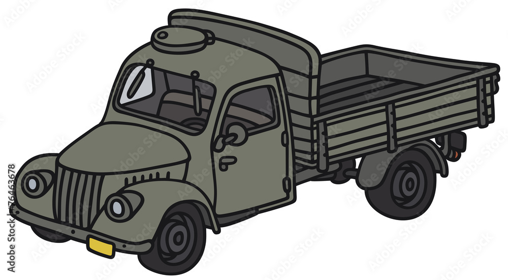 Obraz premium Old military truck