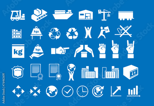 set of logistic icons 2