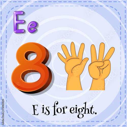 A letter E