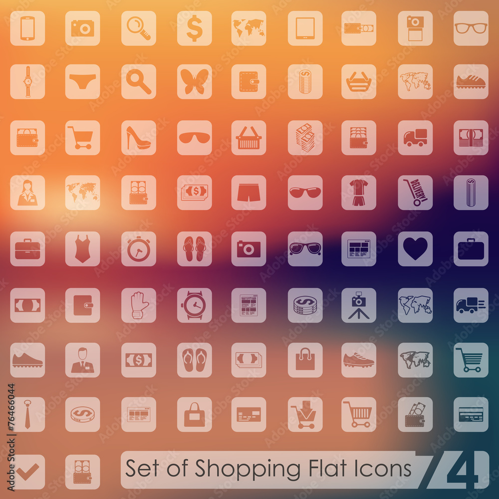 Set of shopping icons Set of shopping icons