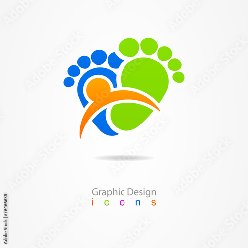 logo business traces web icon sign baby