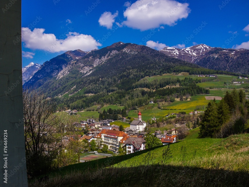 Gossensaß Südtirol aus Sicht der Brennerautobahn