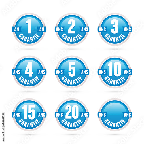 logo garantie bleu