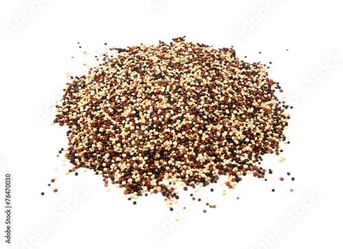 Mixed red, white and black quinoa