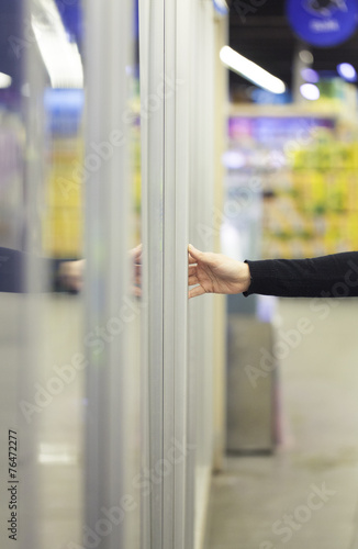 Woman in supermarket