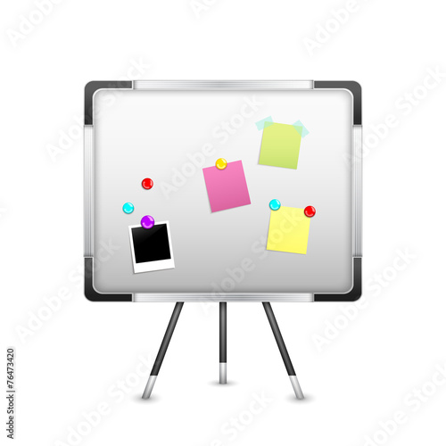 Board With Notice And Magnet