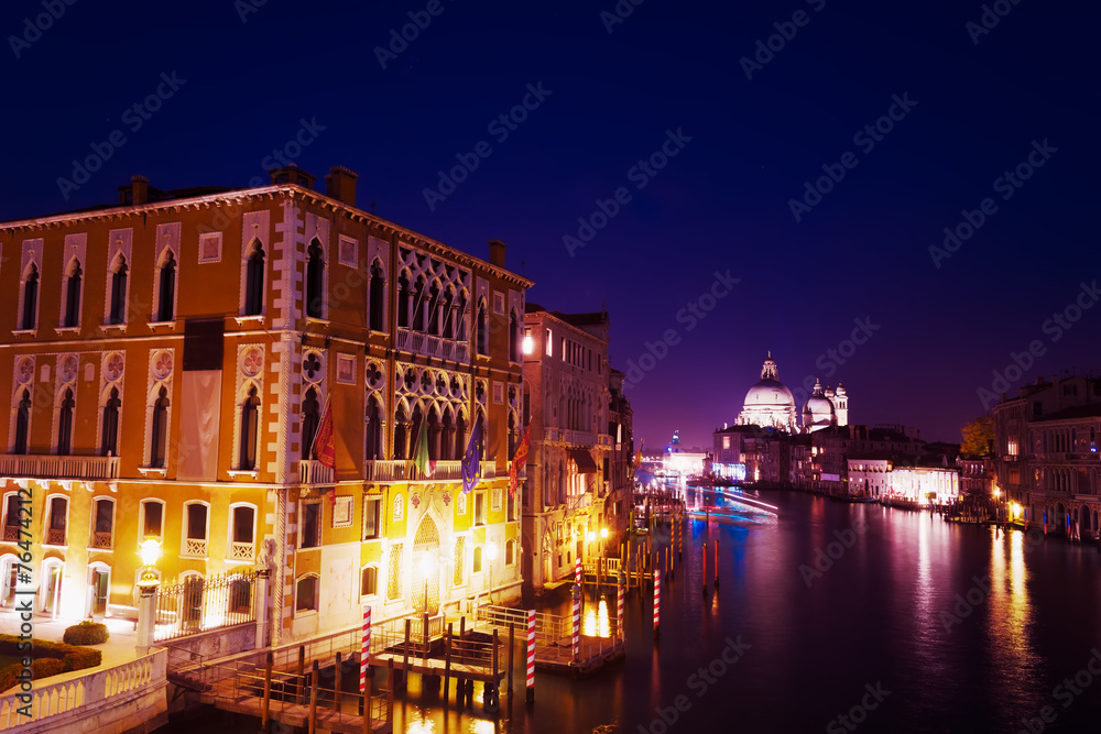 Grand Canal on a clear night