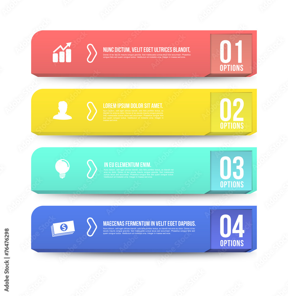 Banner options 3D digital illustration Infographic. Banner options 3D digital illustration Infographic.