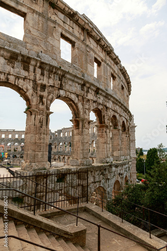 Famous amphitheater in Pula, Croatia